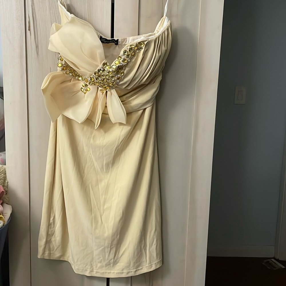 Gold Holiday Sequin Dress